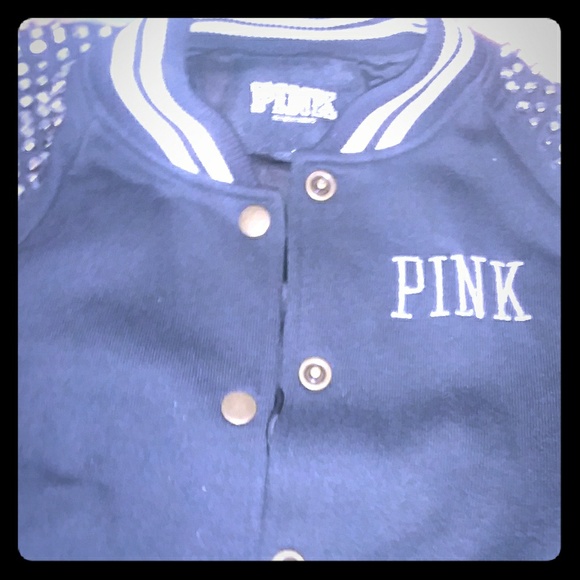 PINK Victoria's Secret Jackets & Blazers - PINK JACKET! STUDDED, NEW